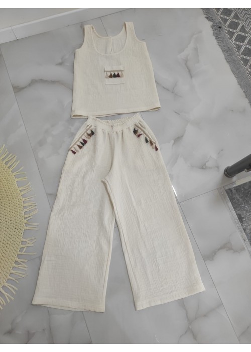 Müslin Bluz&Pantalon Takım